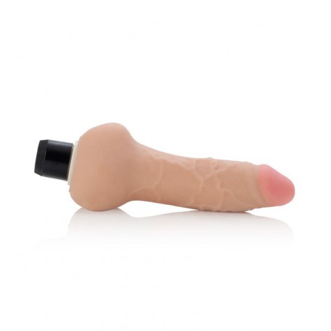 Реалистичный вибратор Futurotic Ballsy Vibrating Dong 4.5" - 16 см.